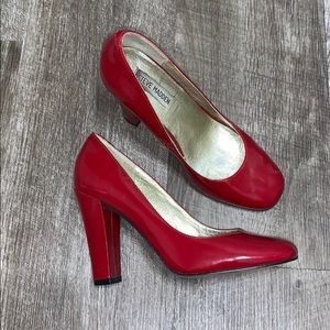 Steve Madden Myra Leather Chunky Heels